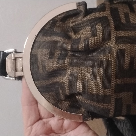 Fendi Vintage Y2K Dk Brown Leather Spy Bag Lk New Perfect! - Picture 9 of 14